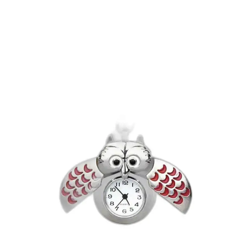 Collier Montre Hibou élégant en Plusieurs Couleurs - Blanc