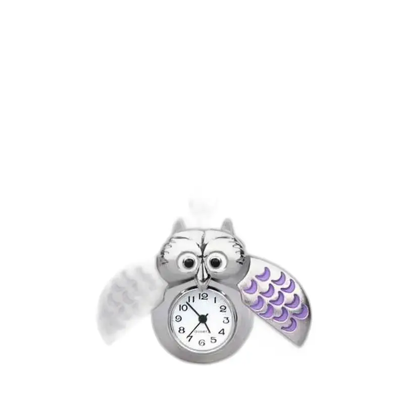 Collier Montre Hibou élégant en Plusieurs Couleurs - Rouge