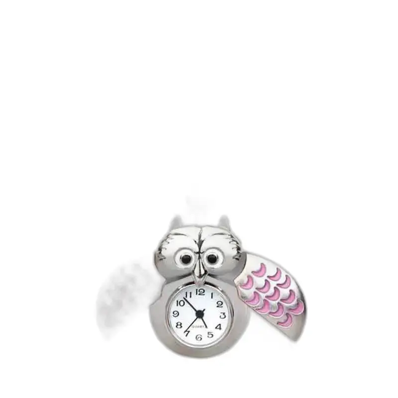 Collier Montre Hibou élégant en Plusieurs Couleurs - Violet