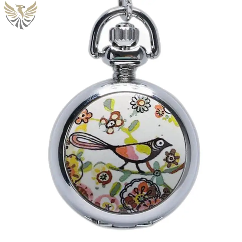 Collier Montre Poème D’été Argent Tendance