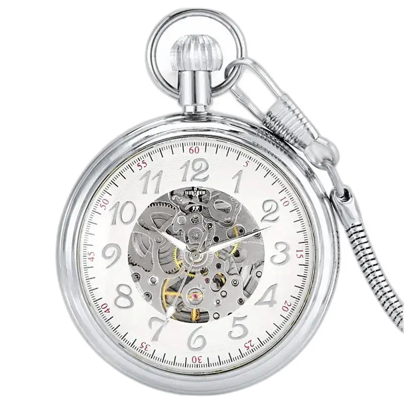 Montre à Gousset Automatique Argent Cadran Ouvert - Or