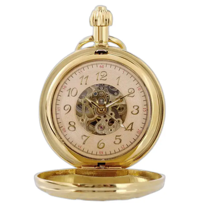 Montre à Gousset Automatique Gold Train Chic