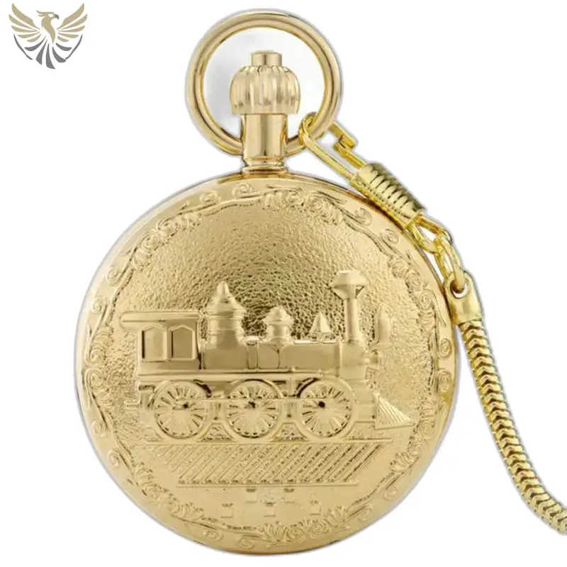 Montre à Gousset Automatique Gold Train Chic
