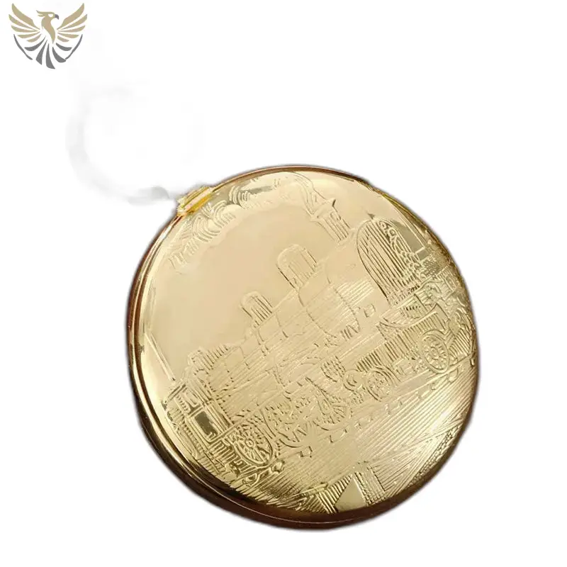 Montre à Gousset Automatique Gold Train Chic