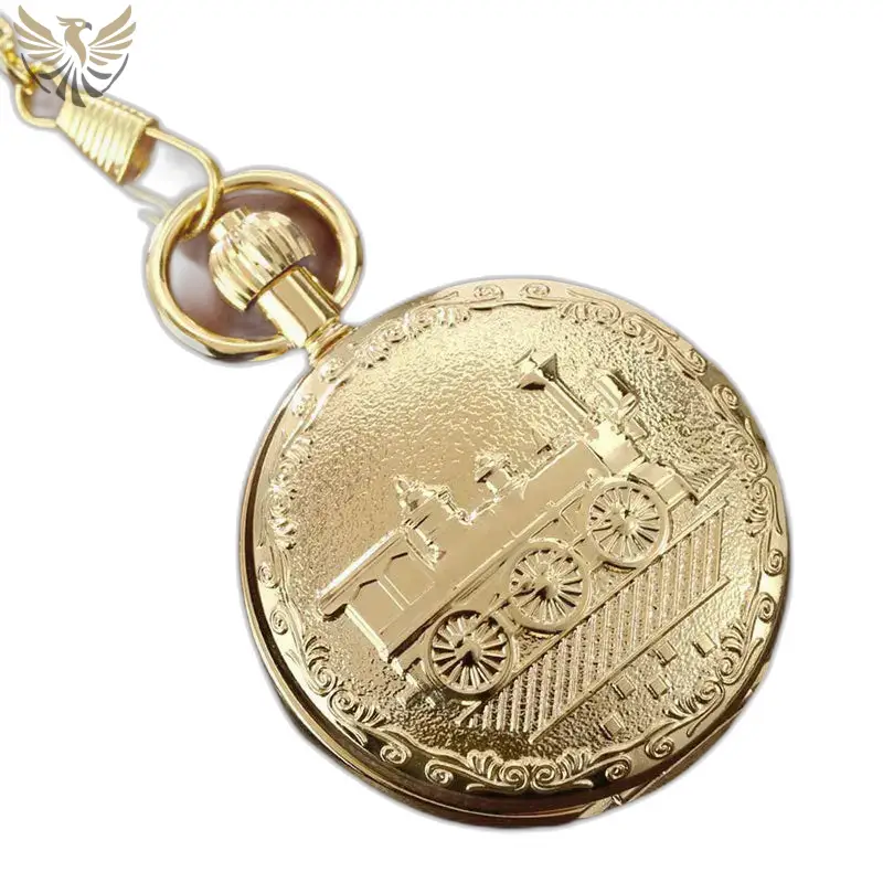 Montre à Gousset Automatique Gold Train Chic