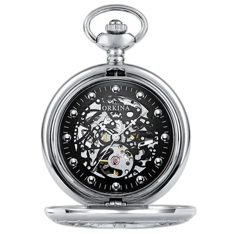 Montre à Gousset Chic Mécanique Or Remontage Manuel - Noir