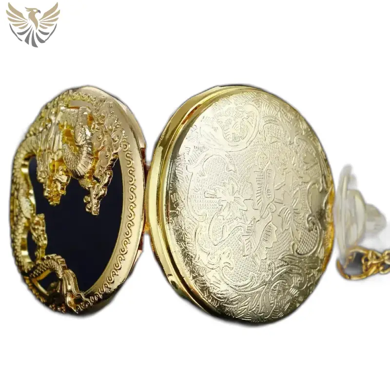 Montre à Gousset Collier Quartz Or Femme