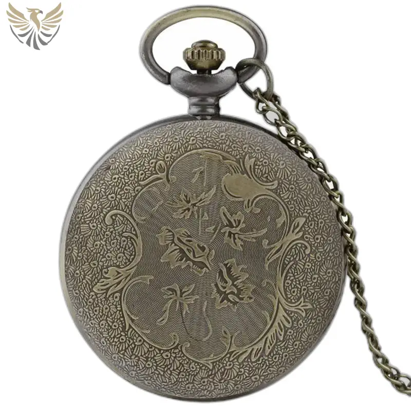 Montre à Gousset Collier Snowl Fantaisie Bronze