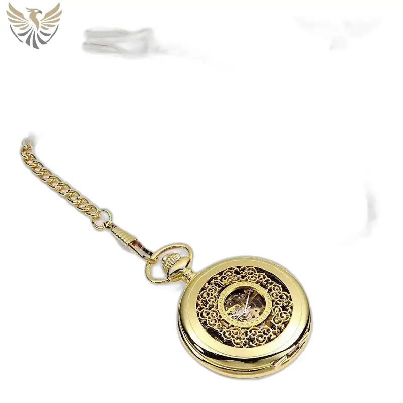 Montre à gousset femme or chic avec remontage manuel et mouvement mécanique élégant