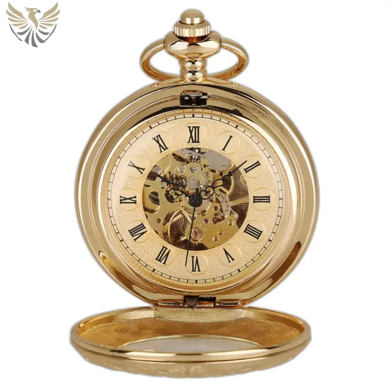 Montre à gousset Golden Memory Luxe avec un design en or classique et élégant