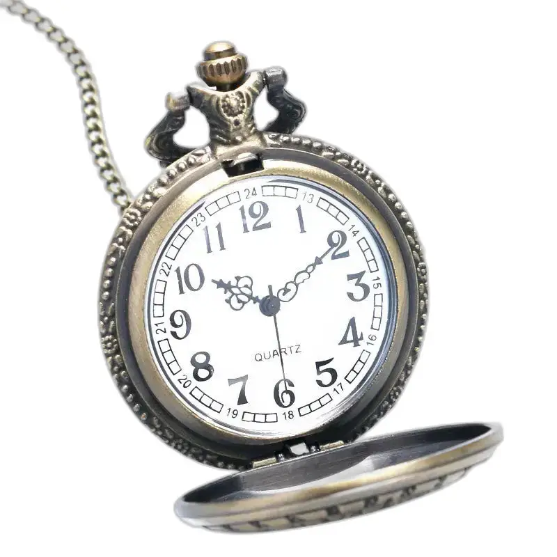 Montre à Gousset Lion D’or Vintage inspirée par Game of Thrones avec chaîne