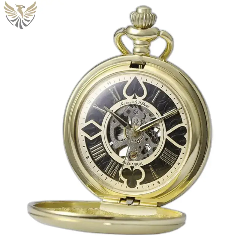 Montre à gousset Luxe Or Mécanique allie élégance avec son mouvement mécanique doré