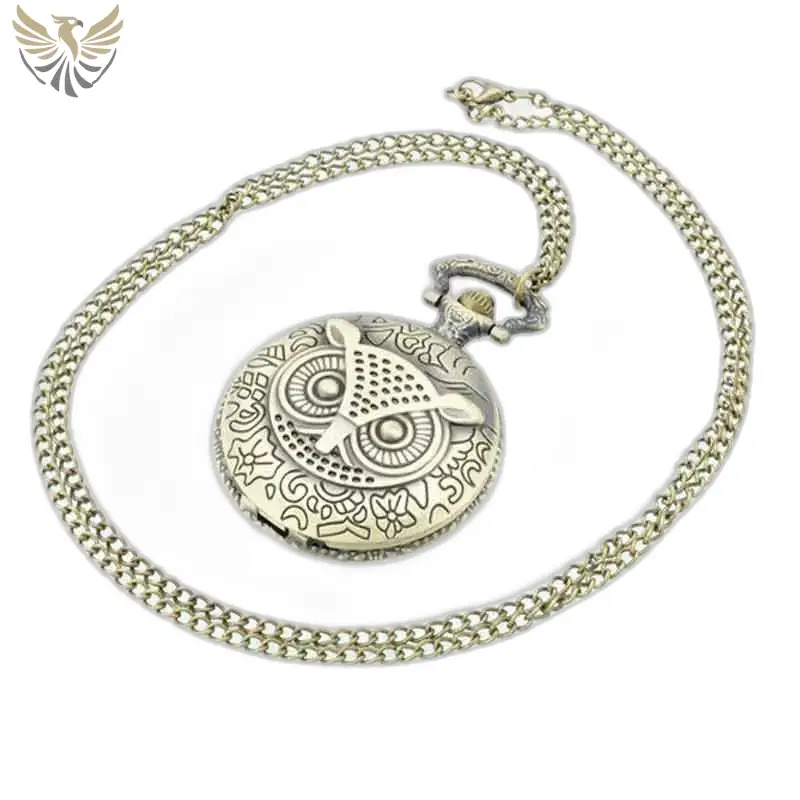 Montre à gousset Maître Hibou originale, pendentif hibou tendance et élégant