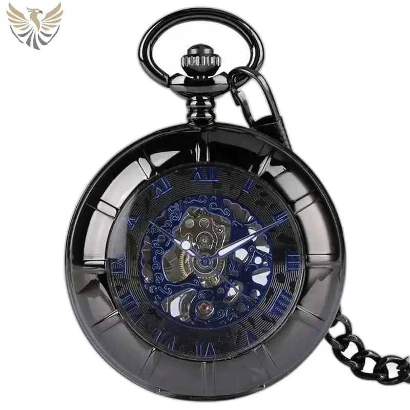 Montre à Gousset Mécanique Transparent Glass avec mouvement mécanique élégant