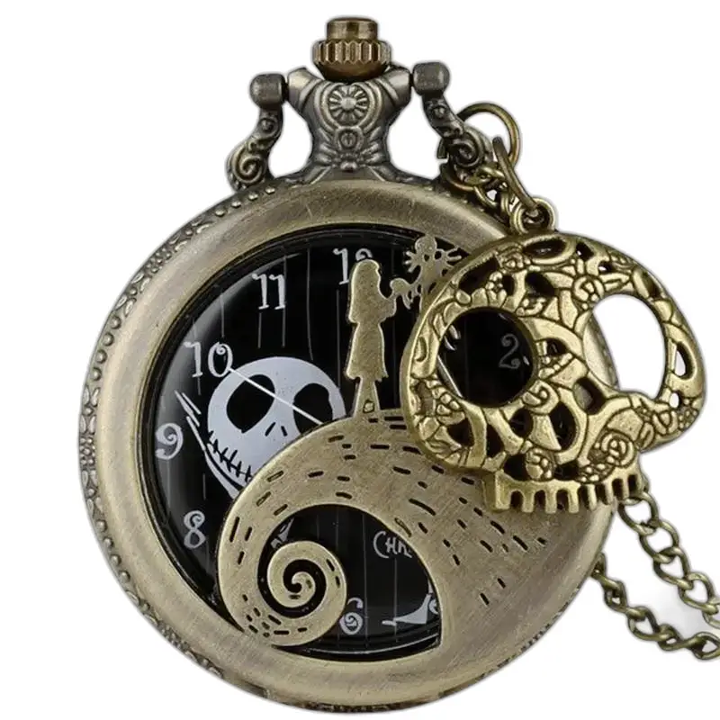Montre à Gousset Nightmare Before Christmas vintage au design unique et enchanteur