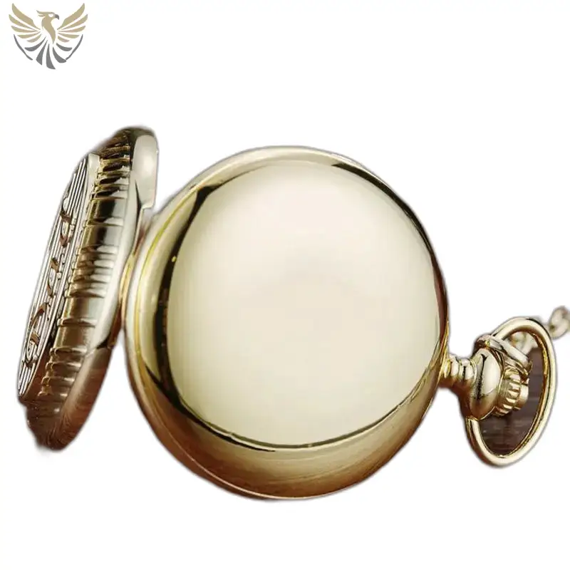 Montre à Gousset Quartz Grand-père Chic en or, élégante et intemporelle