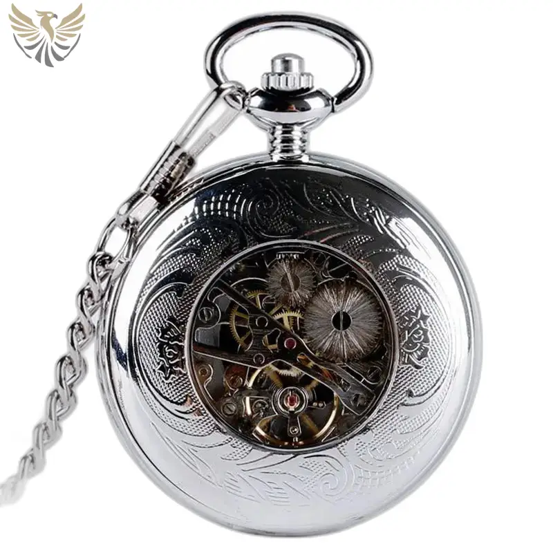 Montre à Gousset Royal Silver Boitier Chasseur Chic avec mécanisme élégant