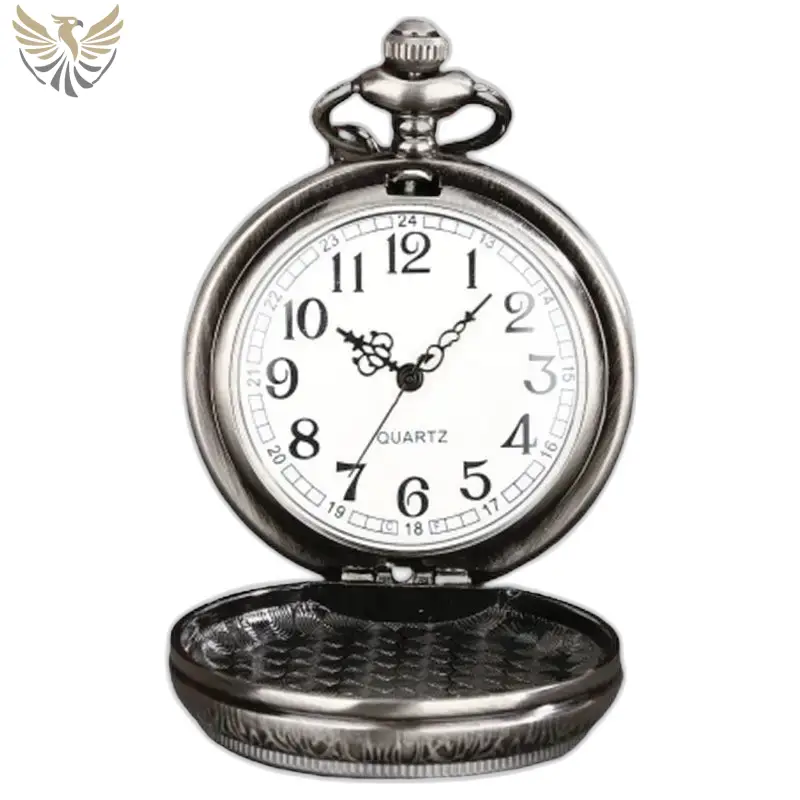 Montre à gousset Zodiaque style vintage avec mécanisme ouvert et détails antiques