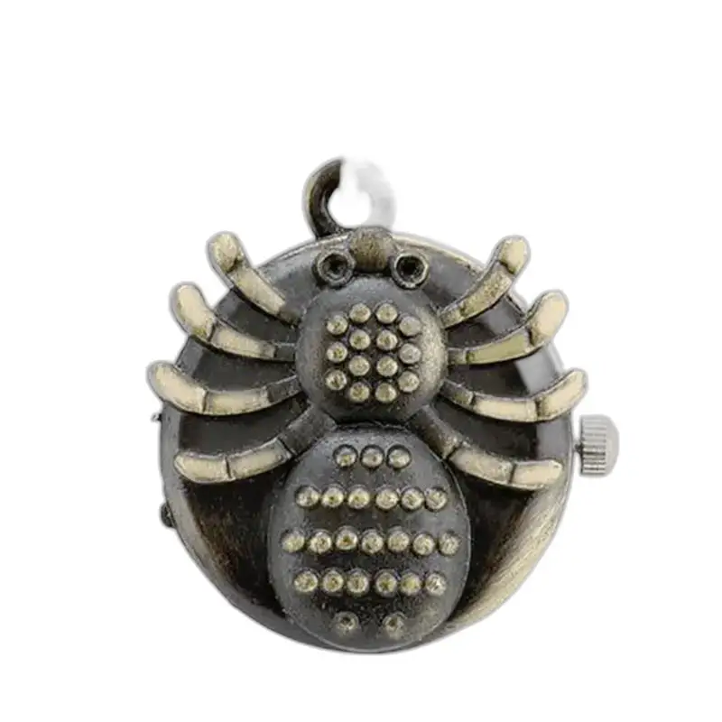 Montre Araignée Vintage en Bronze avec Bracelet Chaîne, design araignée unique