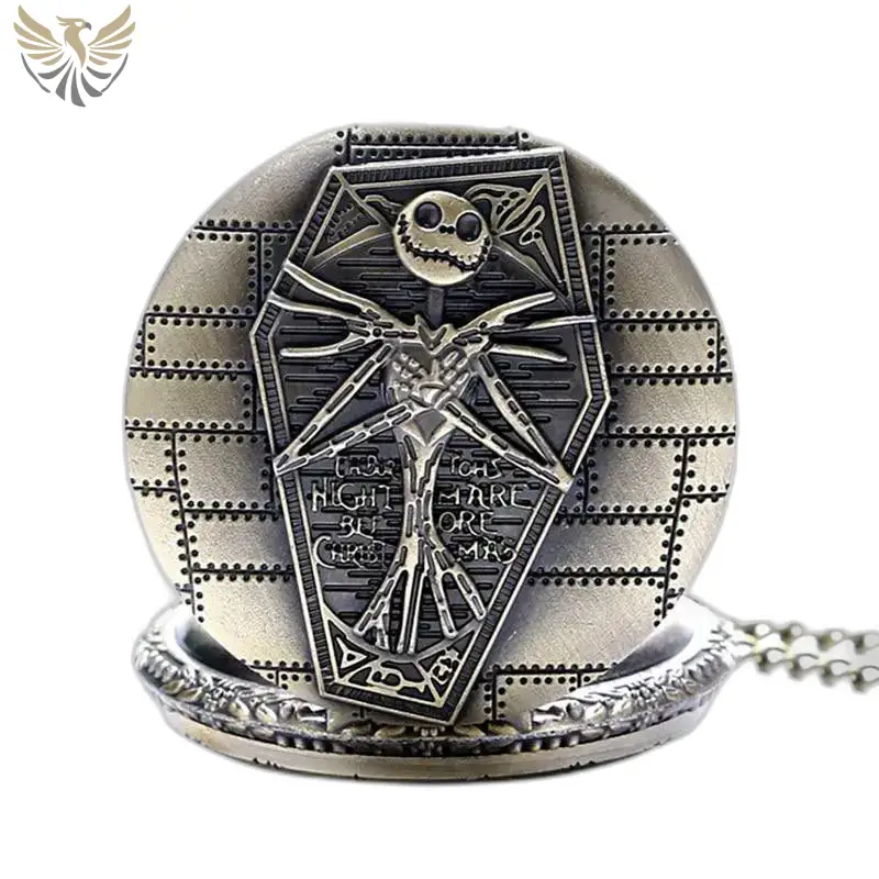 Montre Collier Cauchemar avant Noël en Bronze, accessoire unique pour les fans