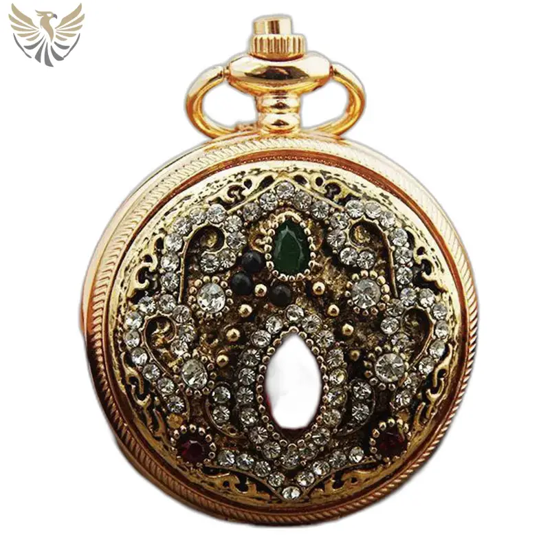 Montre Collier Chic Royale en or, élégante montre collier pour homme et femme