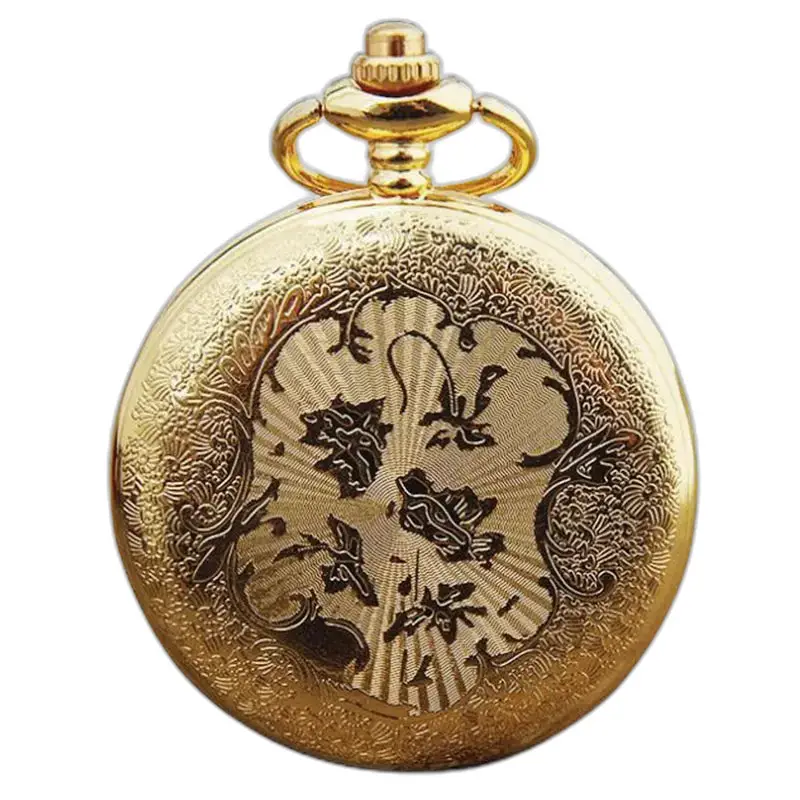 Montre Collier Chic Royale avec montre collier en or ornée pour homme et femme