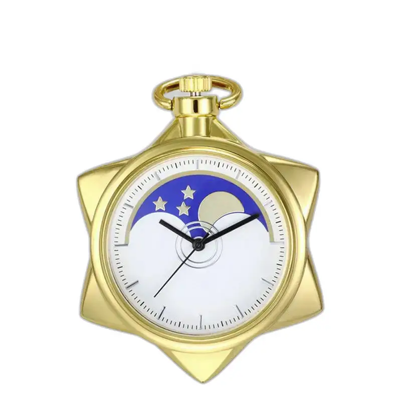 Montre Collier étoile D’or Vintage avec montre collier en forme d’étoile dorée