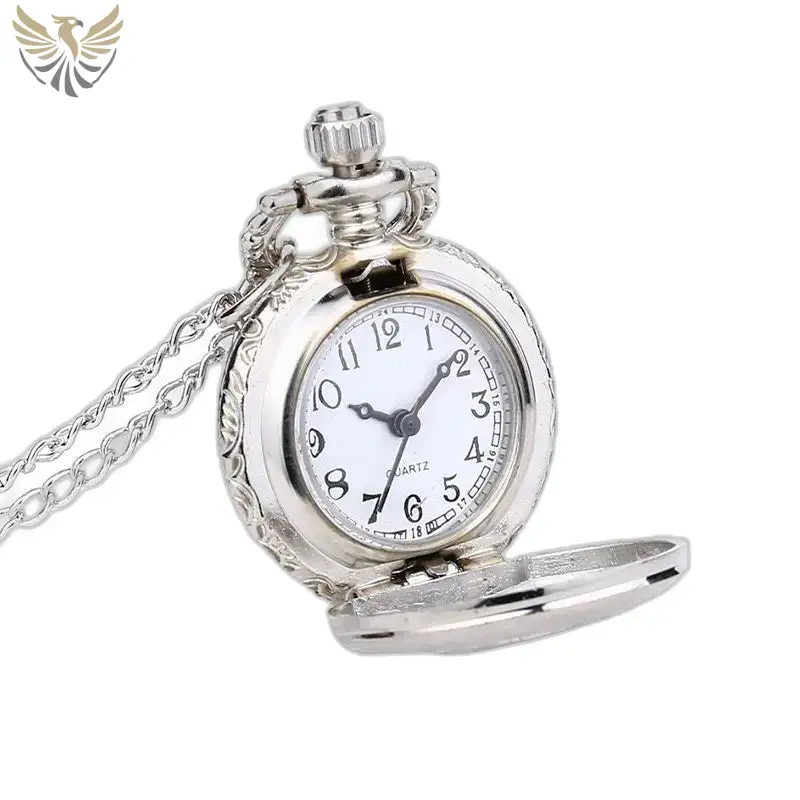Montre Collier Flocon Chic Argent Homme Femme avec un élégant collier flocon en argent