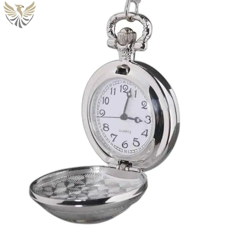 Montre Collier Papillon avec Pierres Précieuses, montre pendentif en argent ouverte