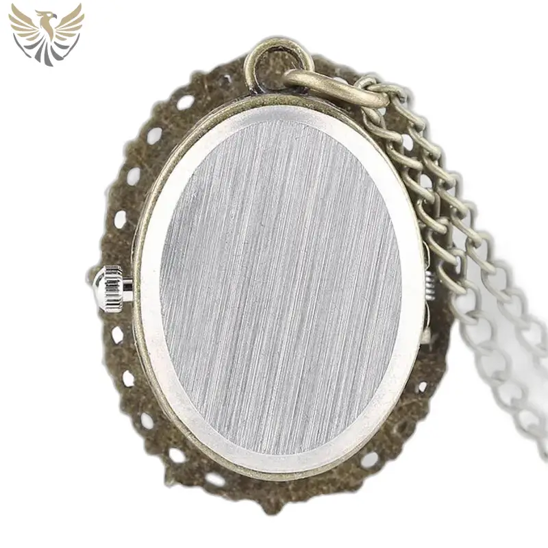 Montre Collier Romantique pour Homme et Femme avec pendentif vintage ovale