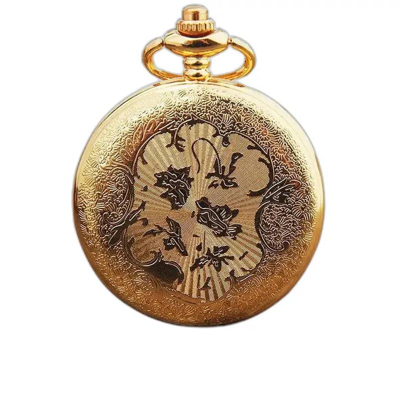 Montre collier vintage Chic Pendentif Or avec un élégant design de montre en or