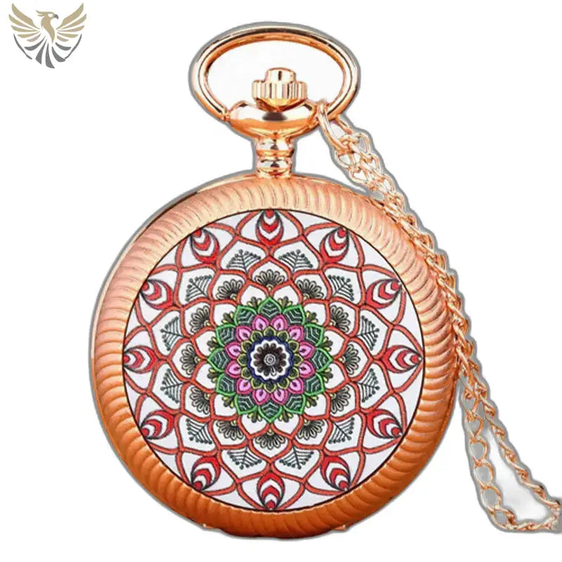 Montre-collier Vintage Fleur Grise en Or avec un design unique et confort optimal