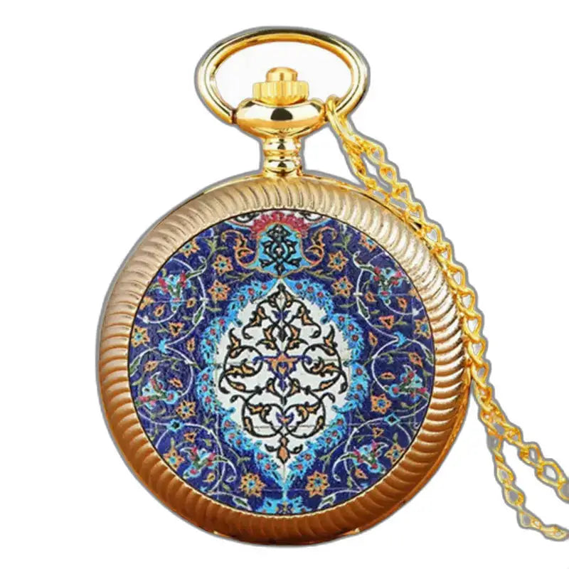 Montre-collier Vintage Fleur Grise en Or avec un design unique et confort optimal