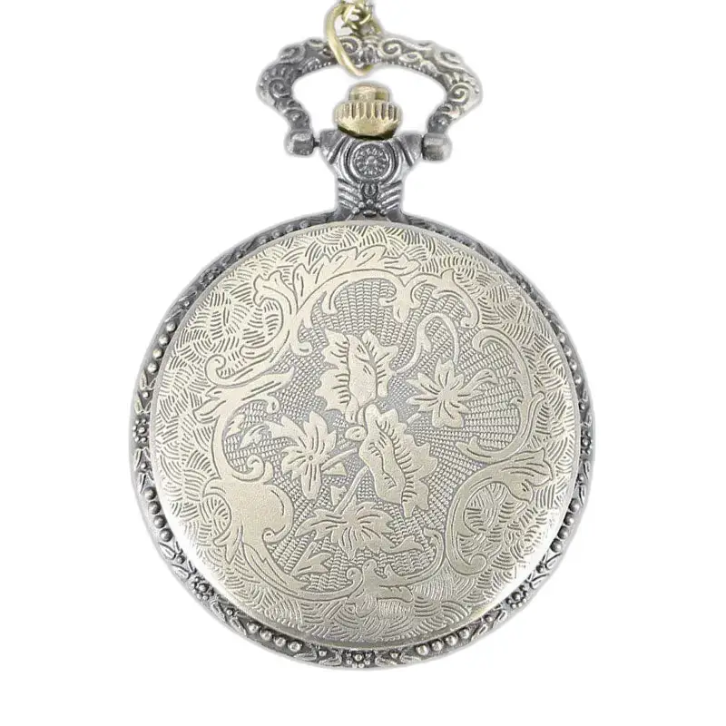 Montre Collier Vintage Quartz Zodiaque Chinois avec un élégant cadran argenté