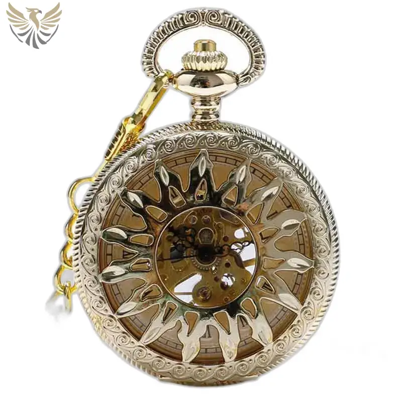 Montre de Poche à Gousset Luxe Diamant avec design éclatant en diamant d’or