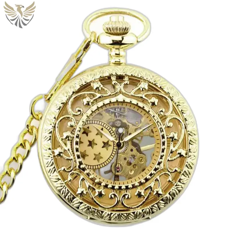 Montre de Poche à Gousset Luxe Lolite D’or, élégante montre en or ornée