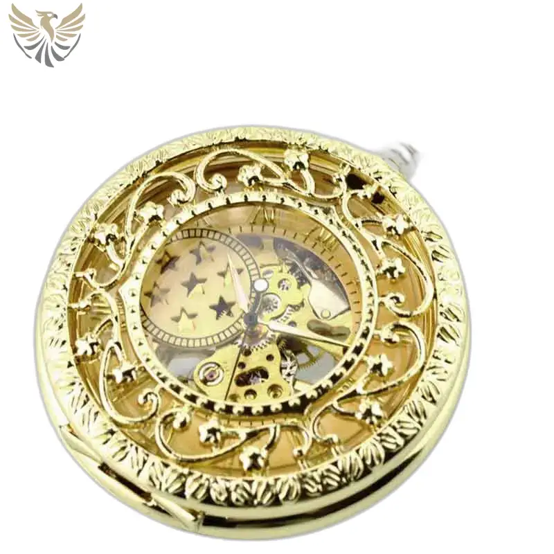 Montre de Poche à Gousset Luxe Lolite D’or, élégante montre en or ornée