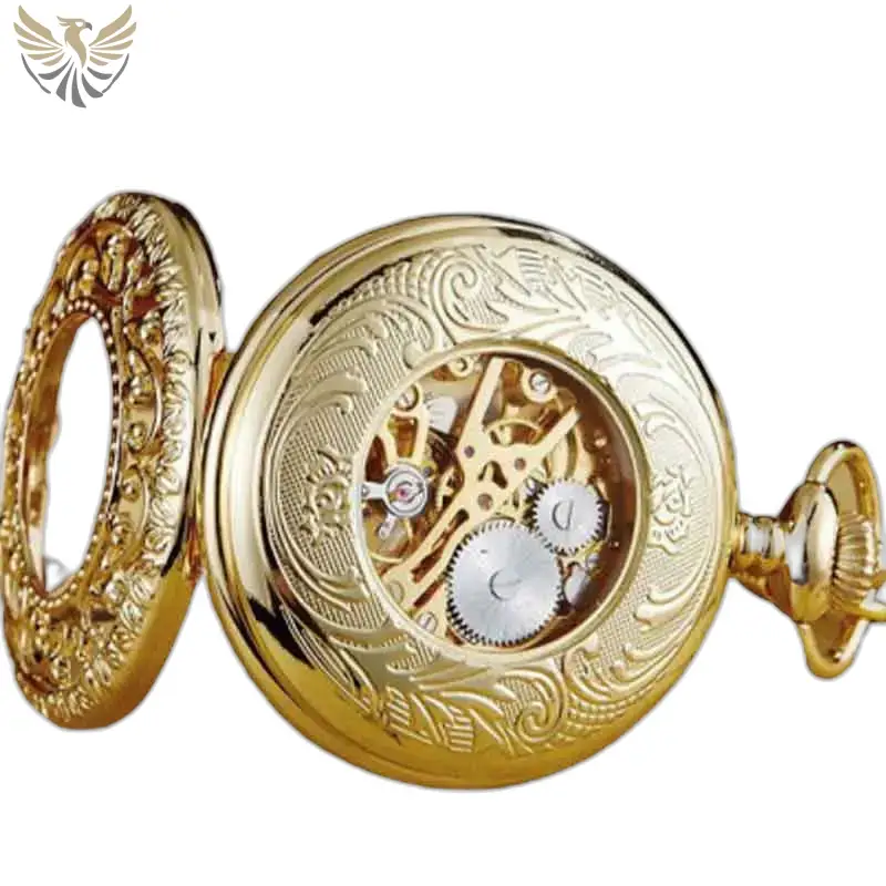 Montre de Poche à Gousset Luxe Lolite D’or avec un design orné et sophistiqué