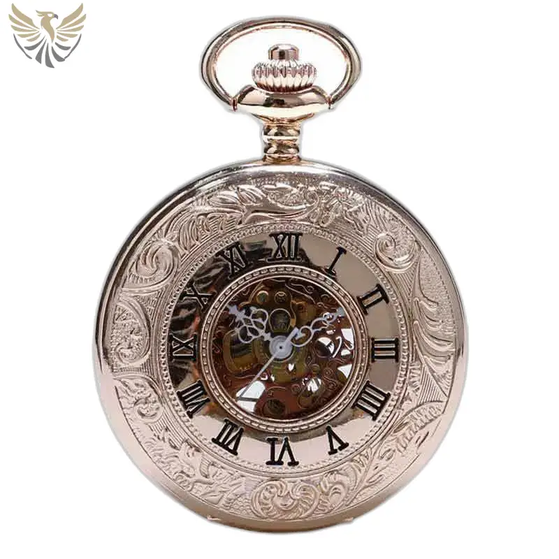 Montre de Poche à Gousset Luxe Nacre D’or avec un design orné en or