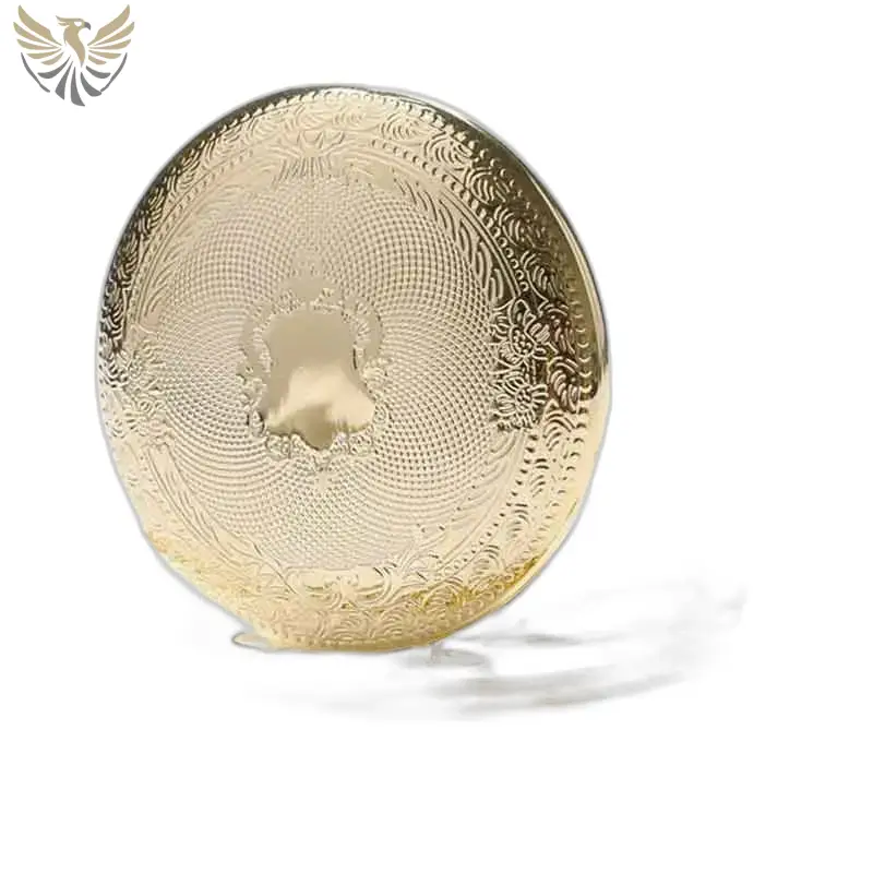 Compact doré orné du produit Montre de Poche à Gousset Luxe Topaze D’or