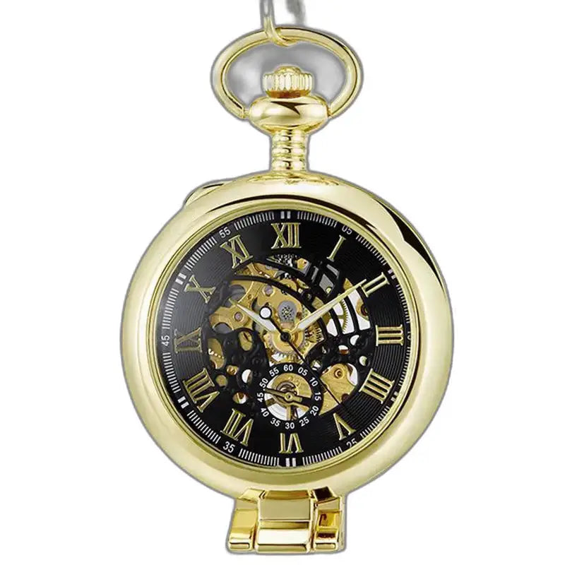 Montre de Poche Luxe Mécanique avec mouvement mécanique et remontage manuel en or
