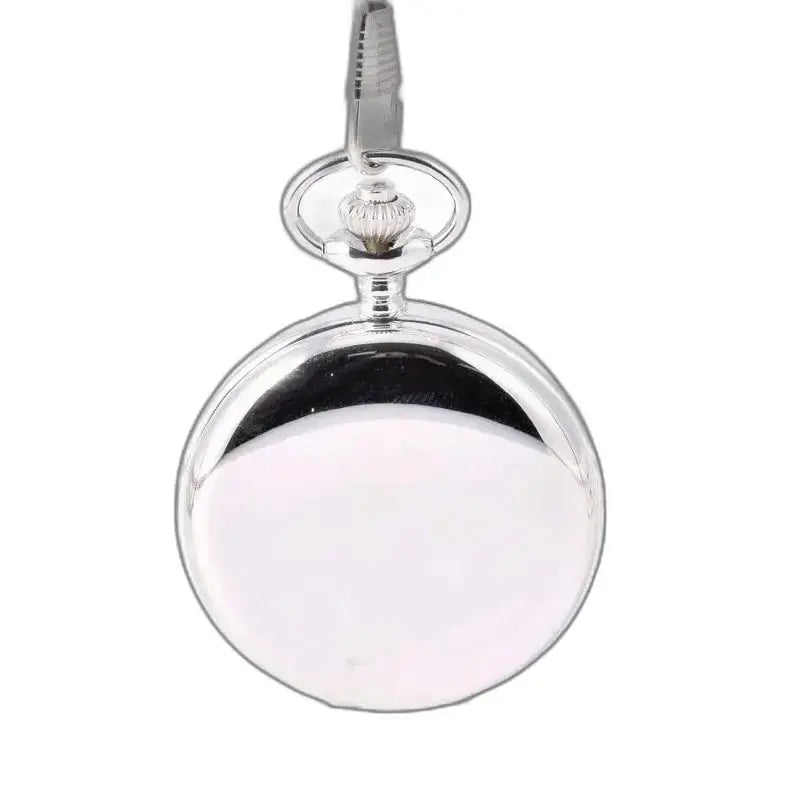 Montre de Poche Mécanique Double Clapet Argent avec mouvement mécanique élégant