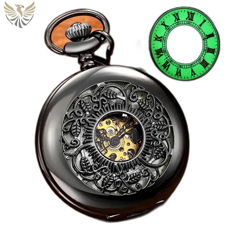 Montre de Poche Mécanique Lumineuse Femme avec cadran lumineux et design élégant