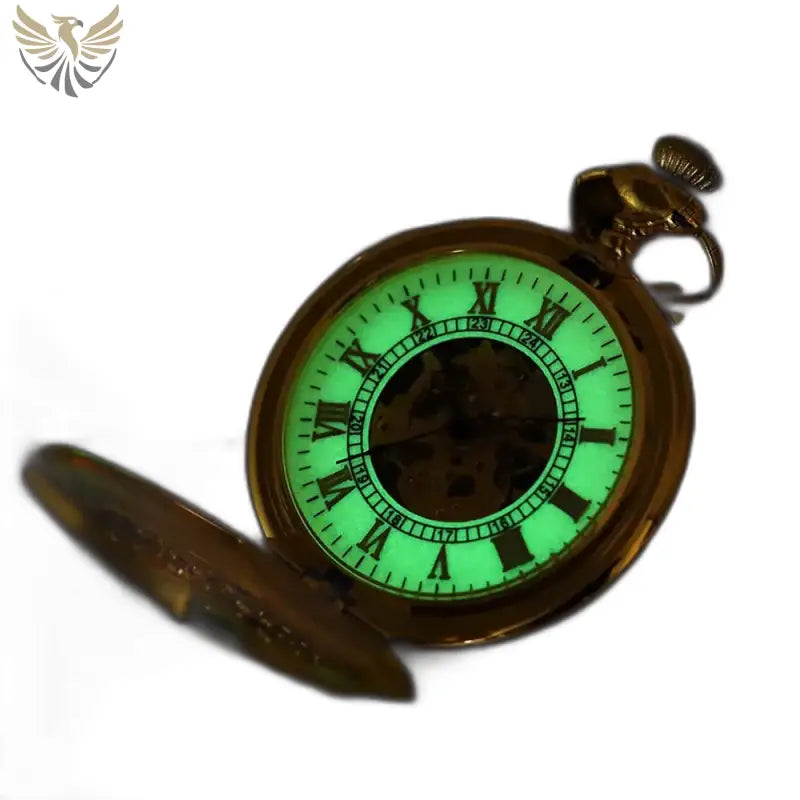 Montre de Poche Mécanique Lumineuse Femme avec effet glow-in-the-dark élégante