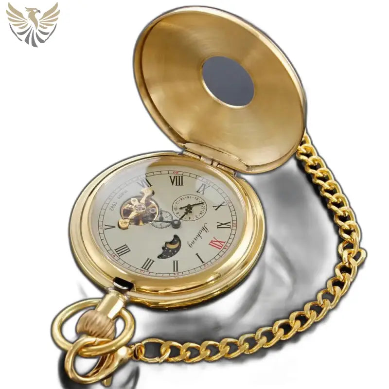 Montre de Poche Moonlight Luxury pour Homme, montre dorée pour occasions spéciales