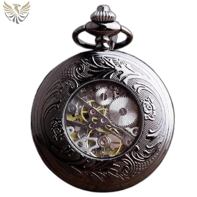 Ornate mechanical pocket watch Montre de Poche Oignon Luxe Mécanique avec remontage manuel