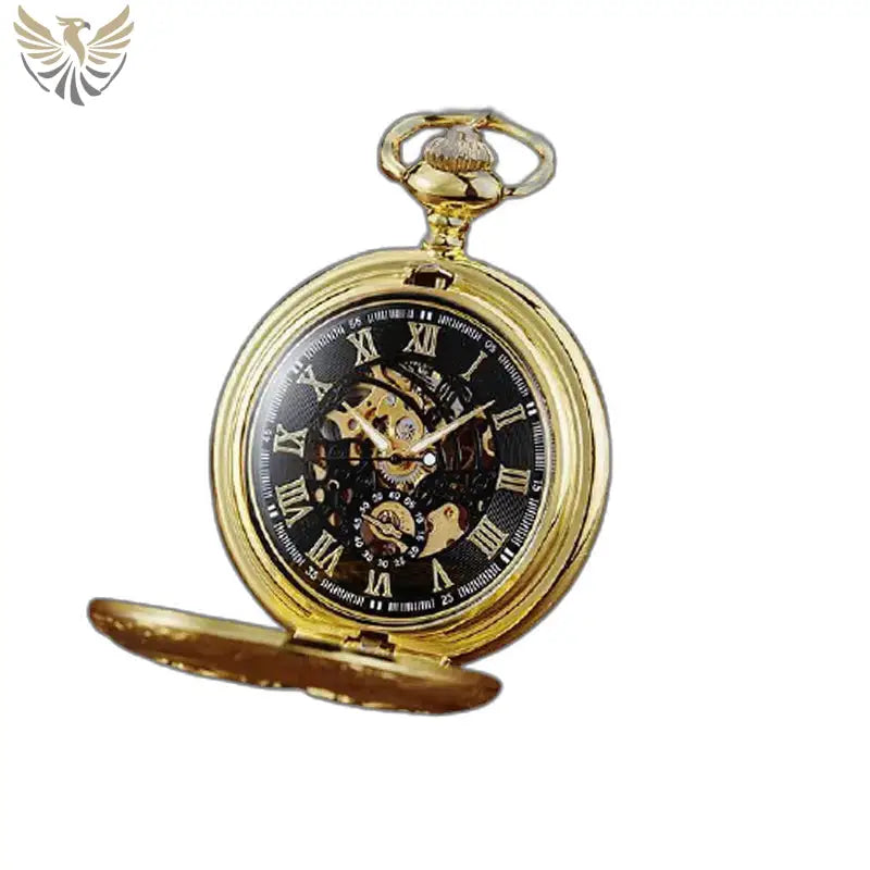 Montre de Poche Oignon Luxe Mécanique avec boitier oignon et remontage manuel en or