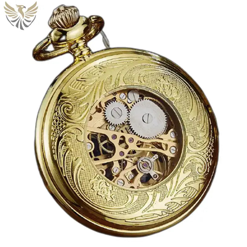 Montre de Poche Oignon Luxe Mécanique avec boitier oignon et remontage manuel visible