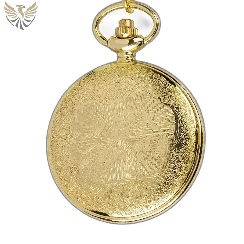 Montre Gousset Ancienne Luxe avec gravure florale et design half hunter