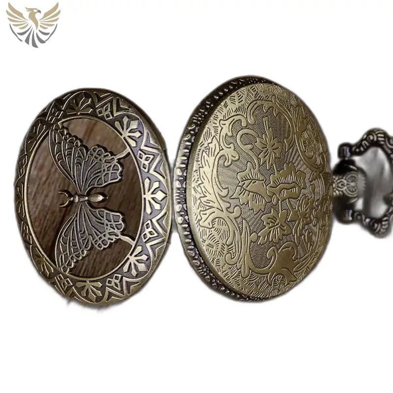 Montre Gousset Collier Femme Style Vintage avec un élégant cadran en bronze